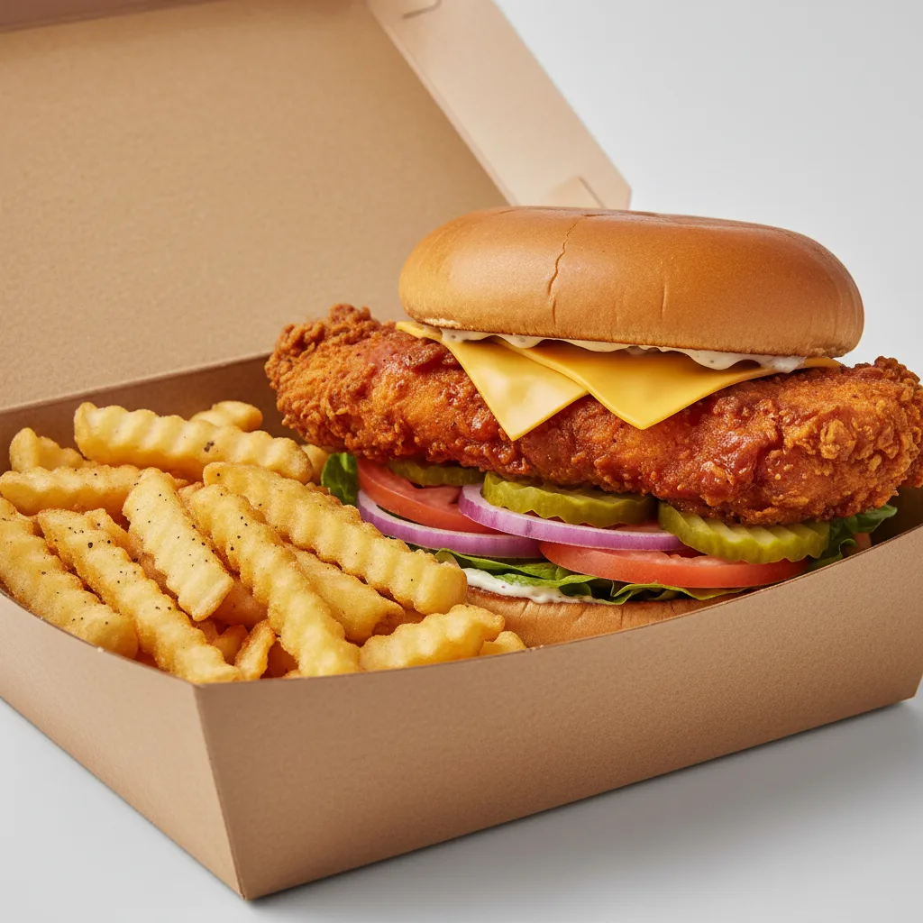 B'igi Nashville Chicken Box - Gluten Free Bun - Fries B'igi Nashville Chicken Box - Gluten Free Bun - Fries
