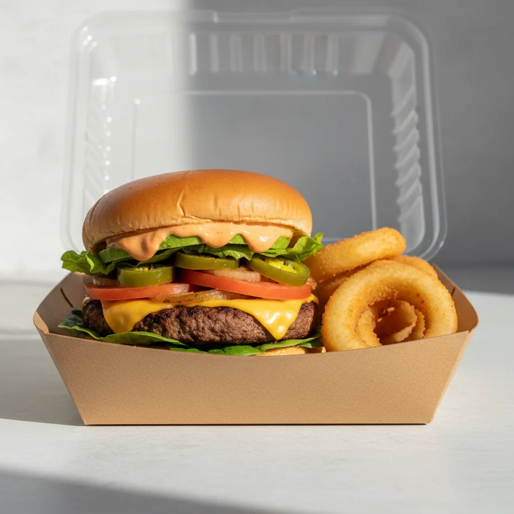 B'igi Spicy Garden Burger Box - Onion Rings B'igi Spicy Garden Burger Box - Onion Rings