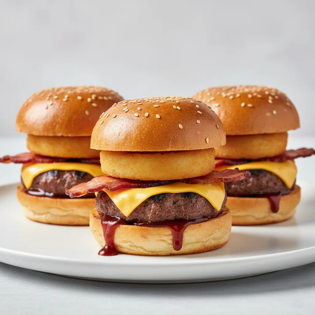 Mini Burgers - Western Bbq Burger Mini Burgers - Western Bbq Burger