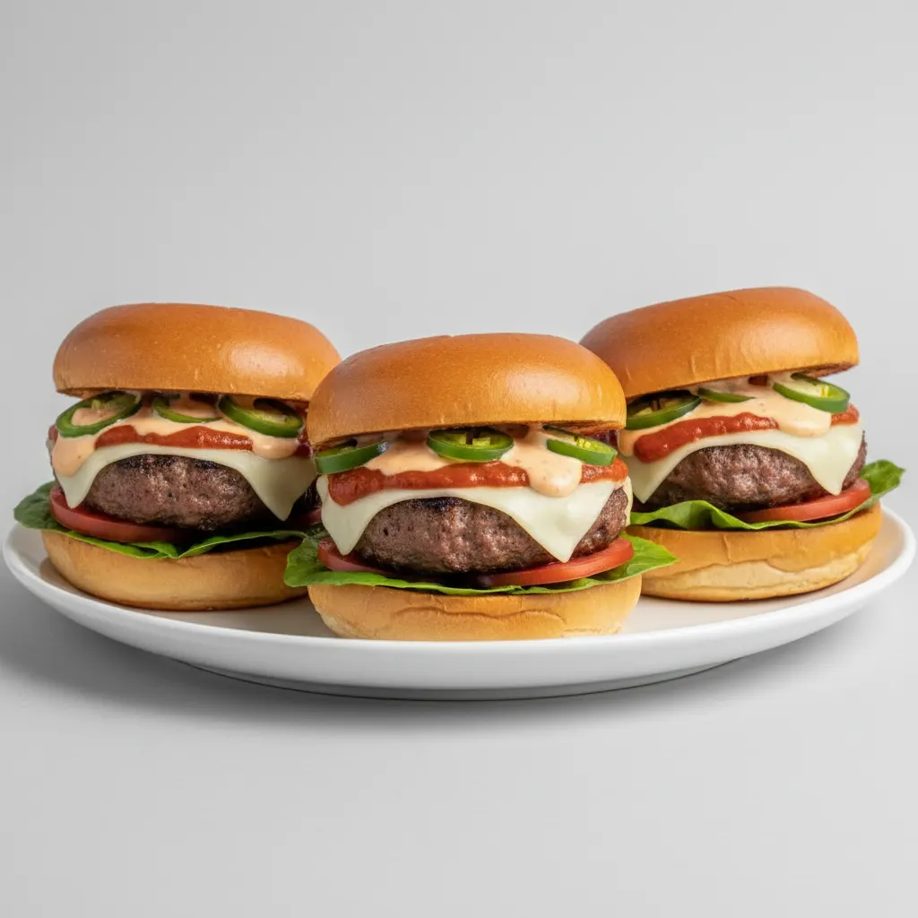 Mini Burgers - Mexicali Burger Mini Burgers - Mexicali Burger