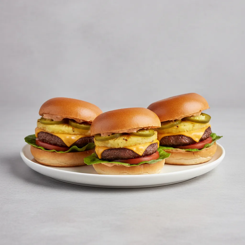 Mini Burgers - Hawaiian Spice Burger Mini Burgers - Hawaiian Spice Burger