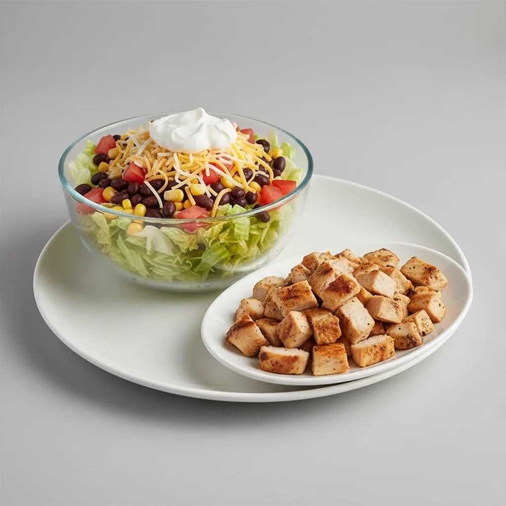 Taco Salad - Chicken on Side Taco Salad - Chicken on Side