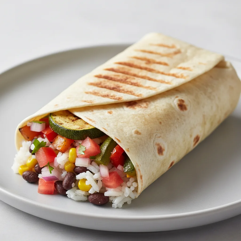 Grilled Vegetables Burrito