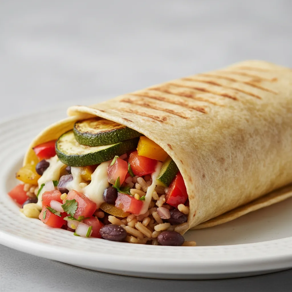 Grilled Vegetables Burrito - GF Tortilla