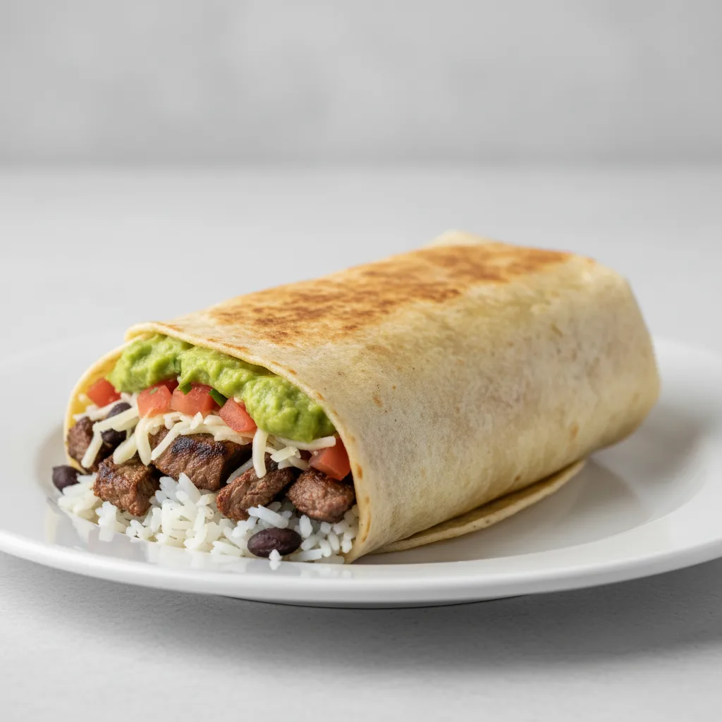 Carne Asada Burrito - Guacamole