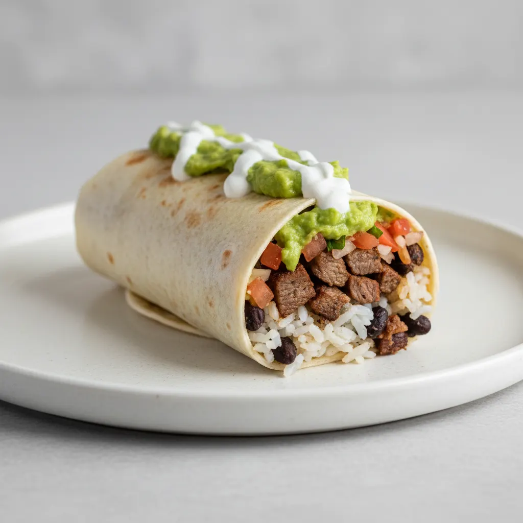 Carne Asada Burrito - Guacamole, Sour Cream