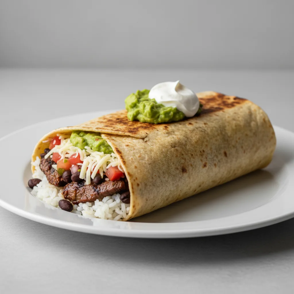 Carne Asada Burrito - GF Tortilla, Guacamole, Sour Cream
