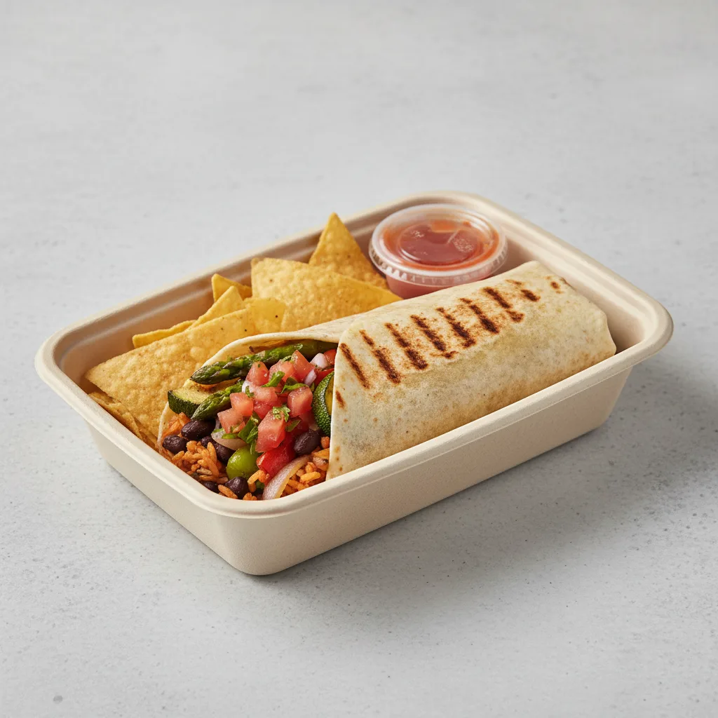 GF Vegan Grilled Vegetables Burrito Box