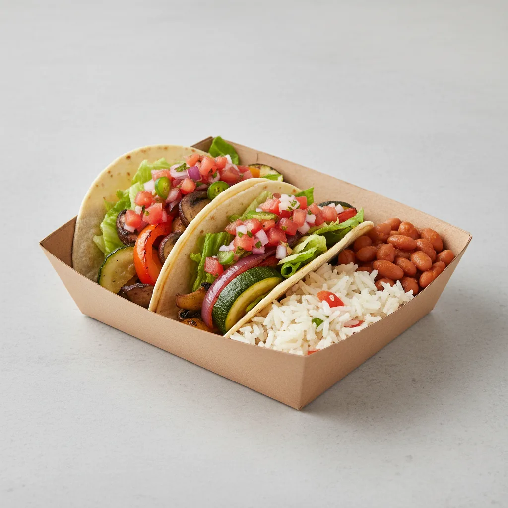 Vegan Grilled Vegetables Taco Box