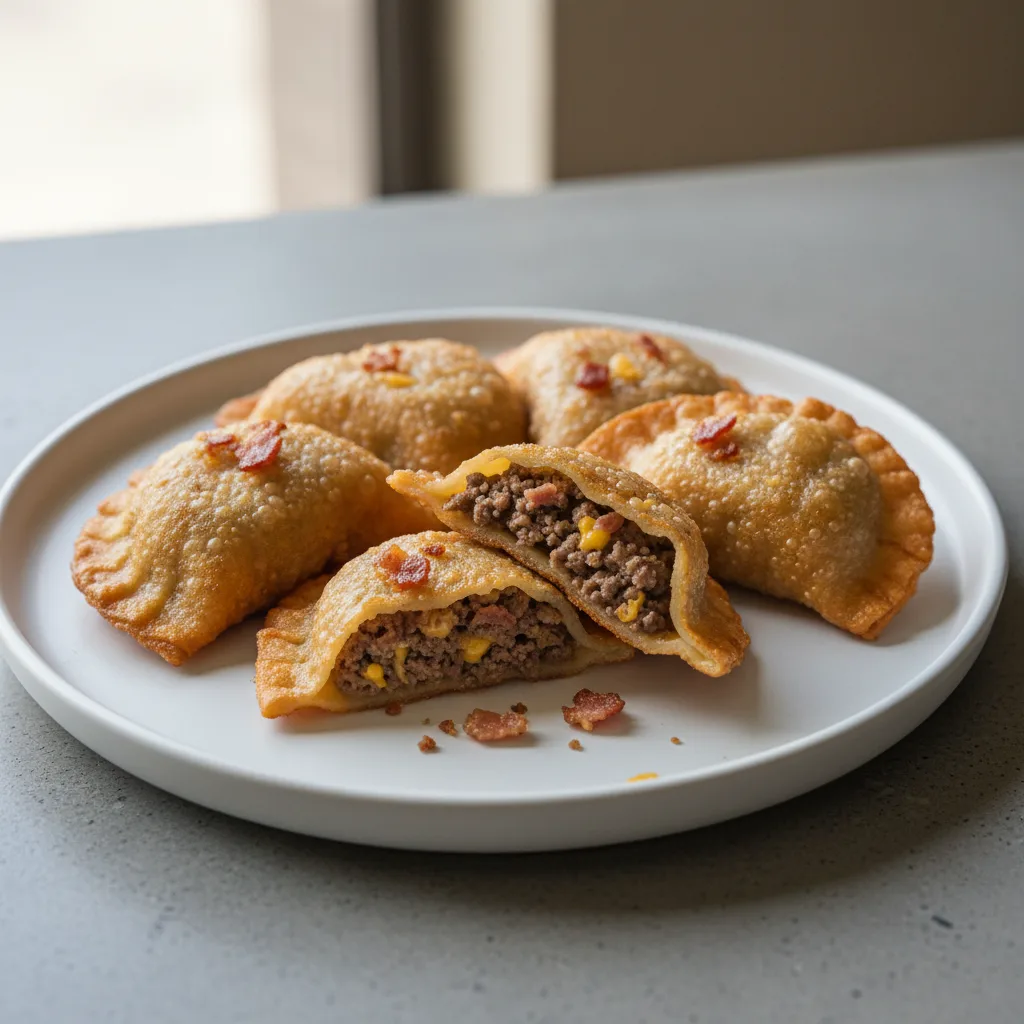 Fusion Dumpling Bacon Cheeseburger (5pc) Fusion Dumpling Bacon Cheeseburger (5pc)