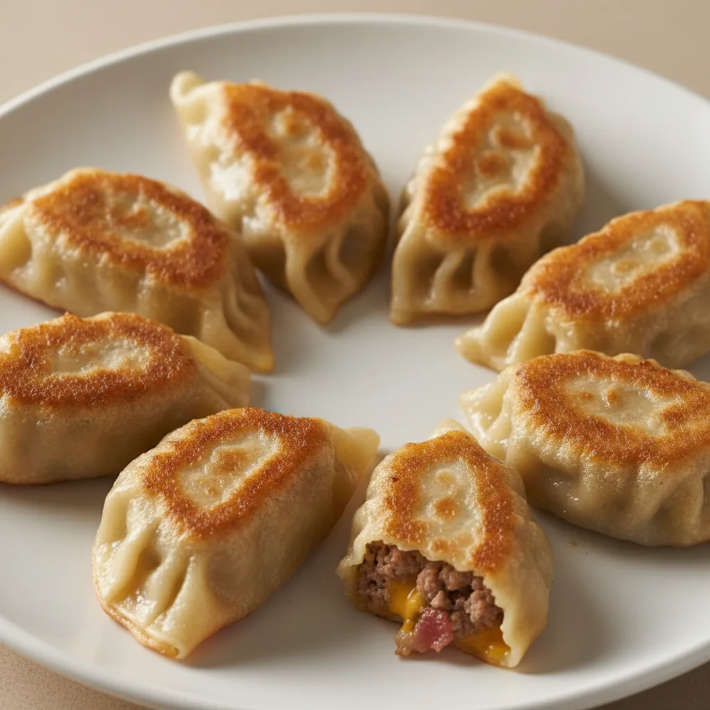 Fusion Dumpling Bacon Cheeseburger (8pc) Fusion Dumpling Bacon Cheeseburger (8pc)