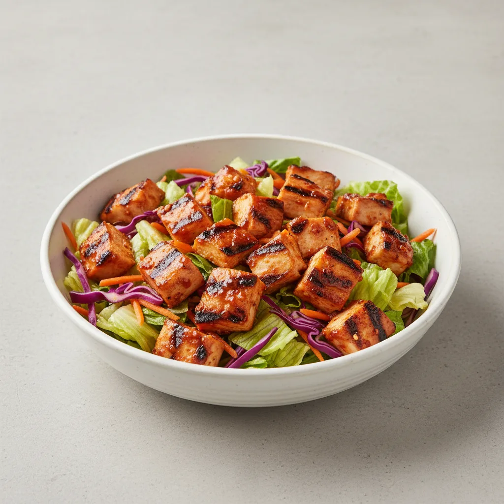 Firecracker Bowl — Chopped Salad with Fire Braised Grilled Chicken Firecracker Bowl — Chopped Salad with Fire Braised Grilled Chicken