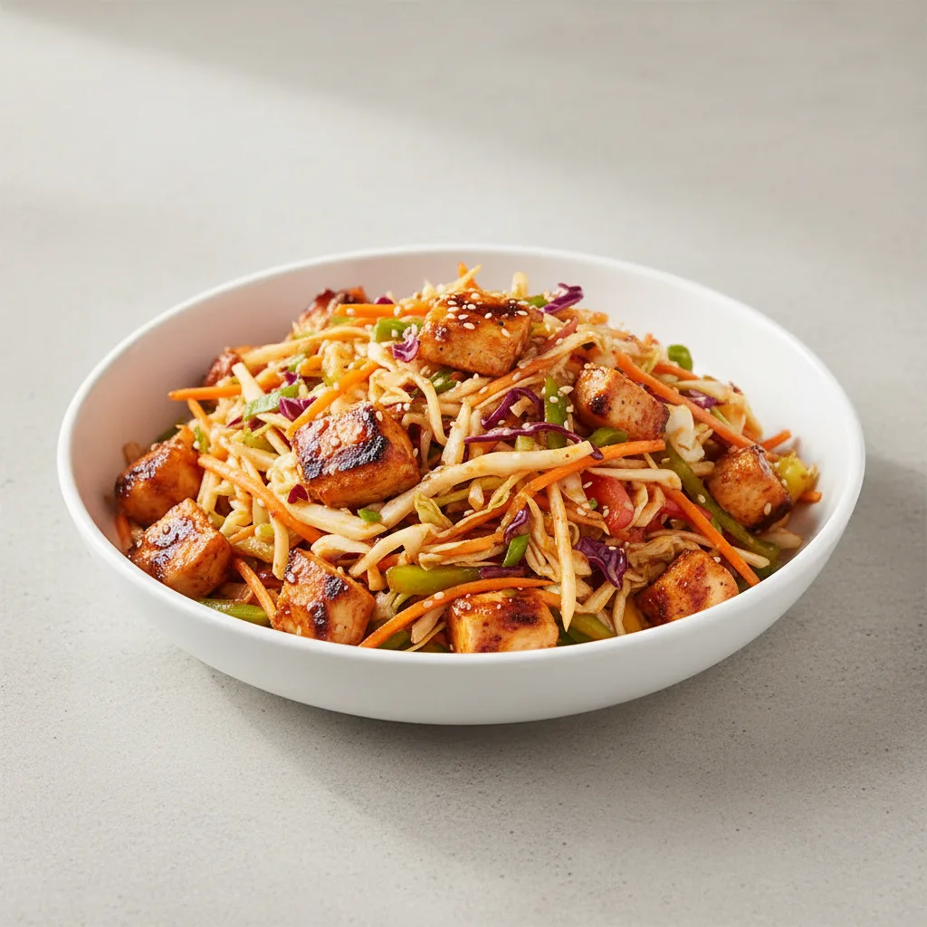 Korean Spice Bowl — Chopped Salad with Fire Braised Grilled Chicken Korean Spice Bowl — Chopped Salad with Fire Braised Grilled Chicken