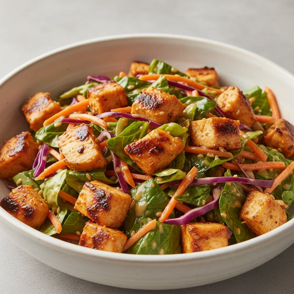 Orange Ginger Bowl — Chopped Salad with Fire Braised Grilled Chicken Orange Ginger Bowl — Chopped Salad with Fire Braised Grilled Chicken