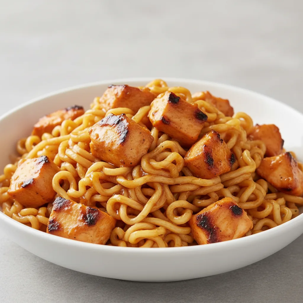 Orange Ginger Bowl — Hibachi Noodles with Fire Braised Grilled Chicken Orange Ginger Bowl — Hibachi Noodles with Fire Braised Grilled Chicken