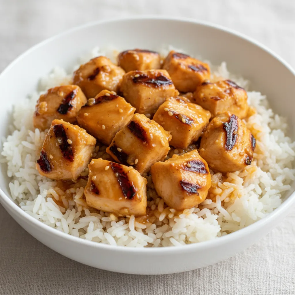 Orange Ginger Bowl — Jasmine Rice with Fire Braised Grilled Chicken Orange Ginger Bowl — Jasmine Rice with Fire Braised Grilled Chicken
