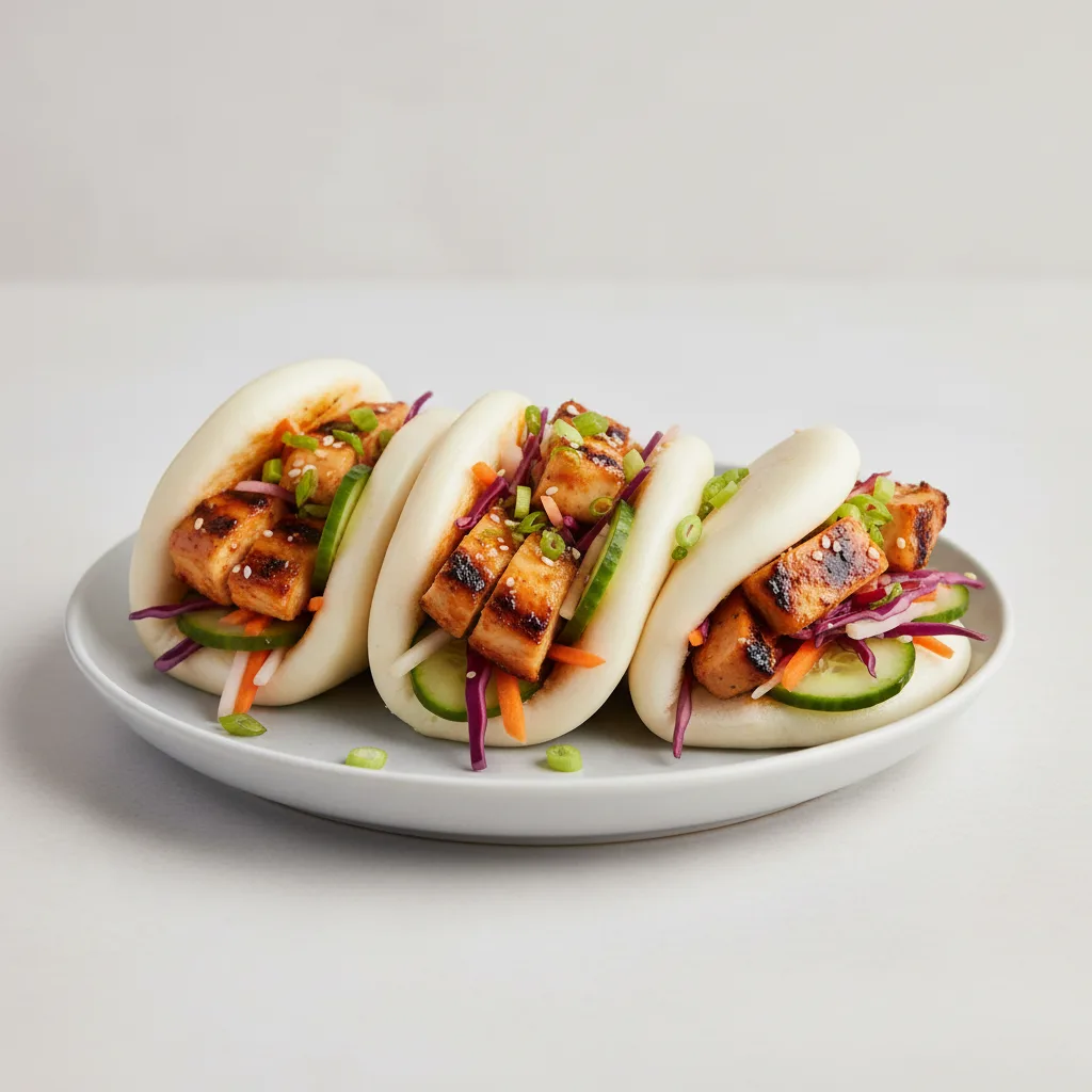 Bao Bun — Fire Braised Grilled Chicken With Firecracker Bao Bun — Fire Braised Grilled Chicken With Firecracker