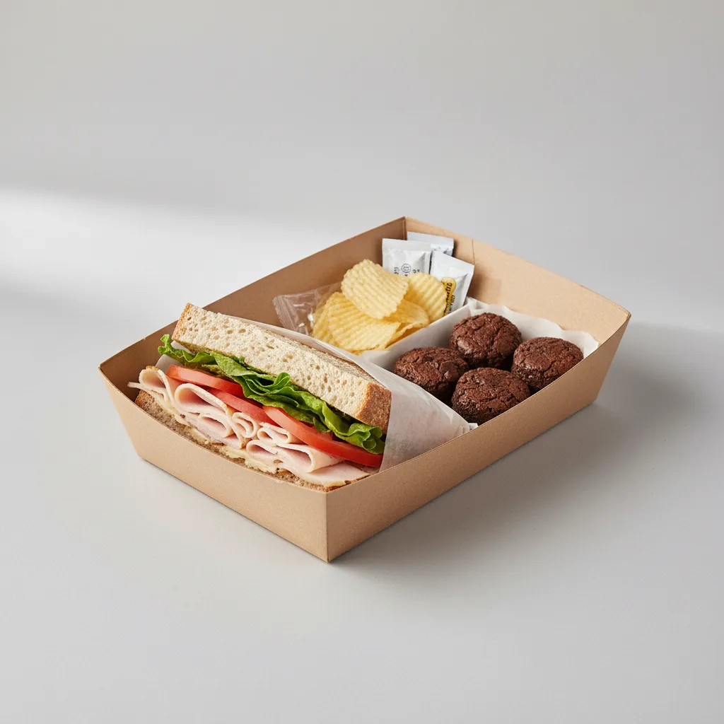 Turkey Sandwich Boxed Lunch - American Cheese Turkey Sandwich Boxed Lunch - American Cheese