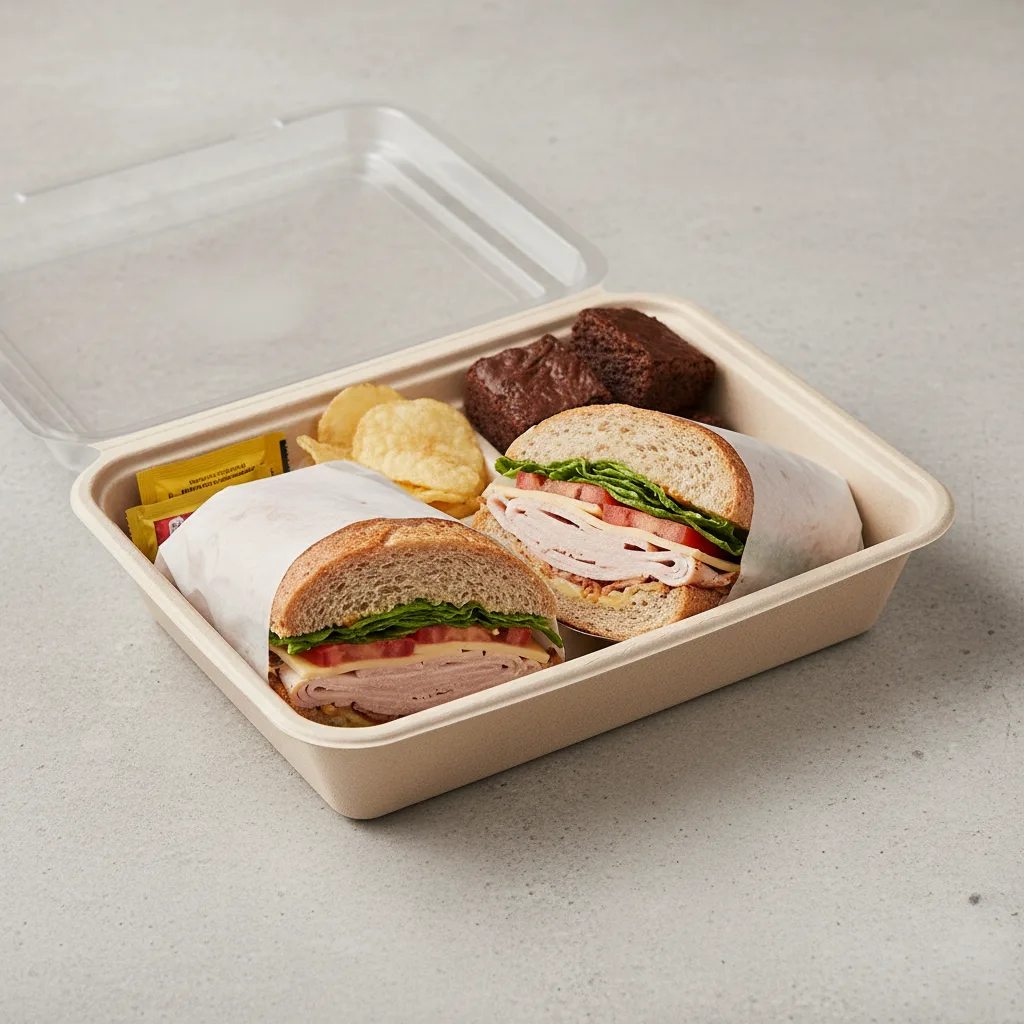 Turkey Sandwich Boxed Lunch - Provolone Cheese Turkey Sandwich Boxed Lunch - Provolone Cheese