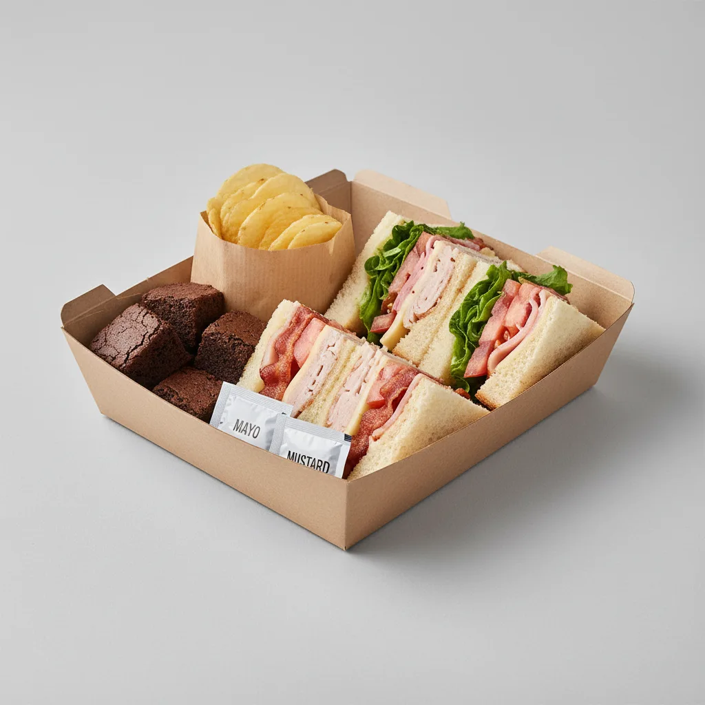 Club Sandwich Boxed Lunch - Provolone Cheese Club Sandwich Boxed Lunch - Provolone Cheese