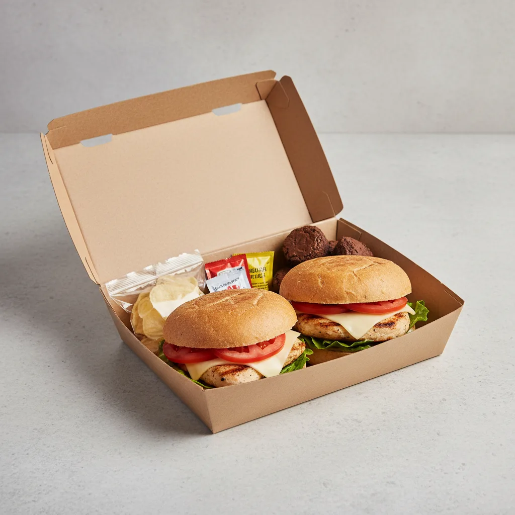 Chicken Sandwich Boxed Lunch - American Cheese Chicken Sandwich Boxed Lunch - American Cheese