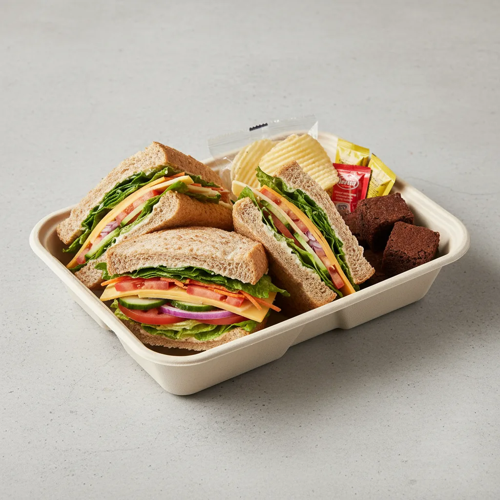 Veggie Sandwich Boxed Lunch - American Cheese Veggie Sandwich Boxed Lunch - American Cheese