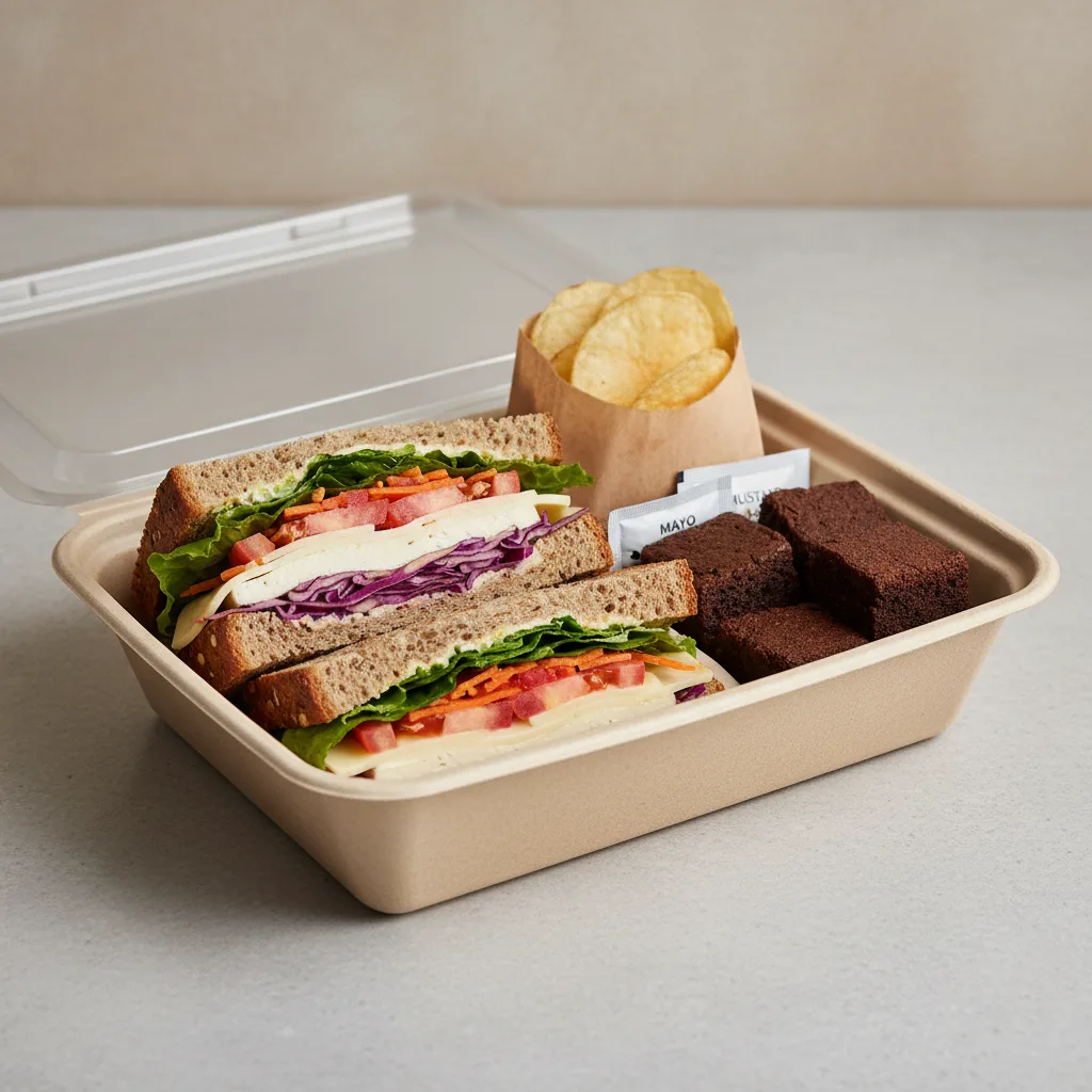 Veggie Sandwich Boxed Lunch - Provolone Cheese Veggie Sandwich Boxed Lunch - Provolone Cheese