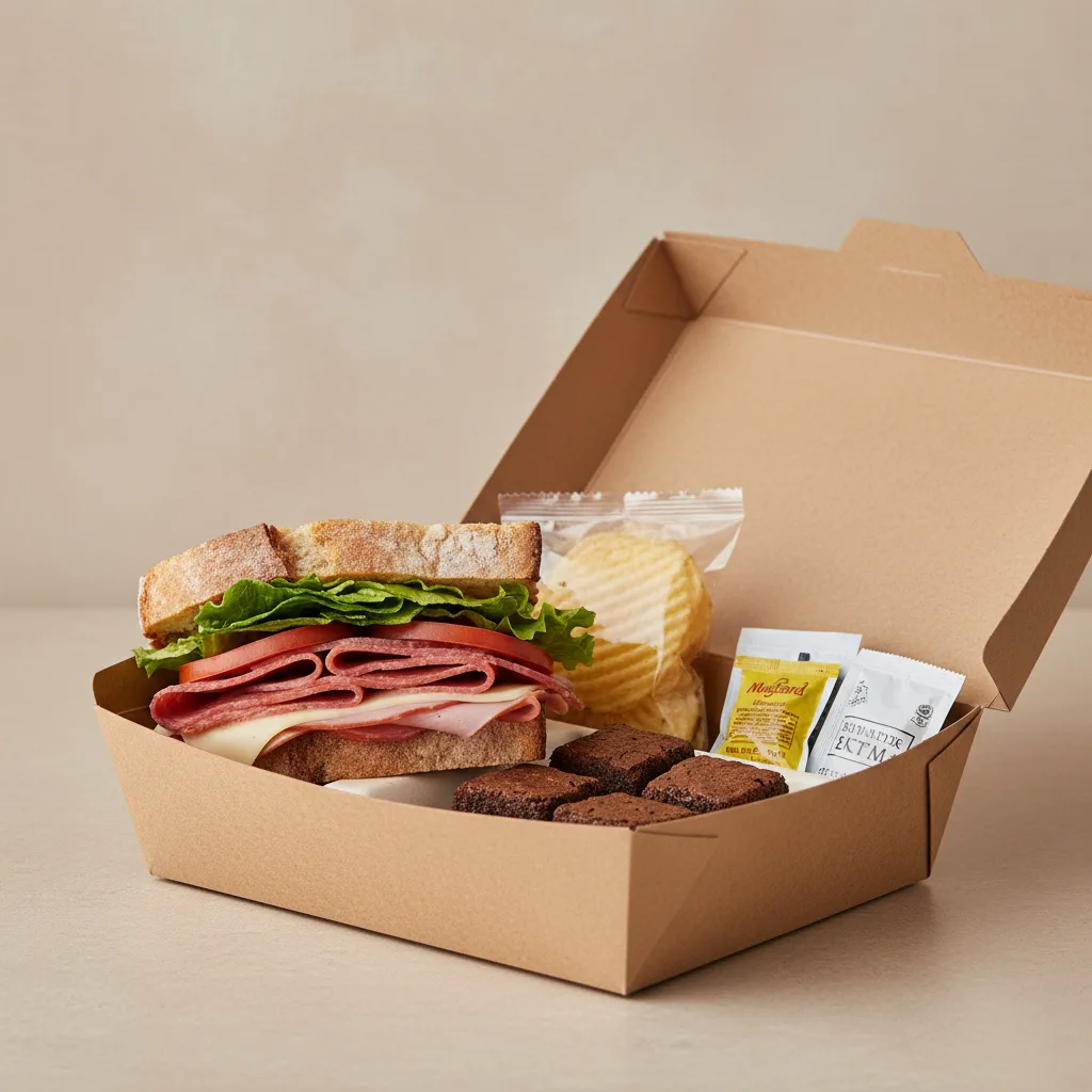 Old Italian Sandwich Boxed Lunch - Swiss Cheese Old Italian Sandwich Boxed Lunch - Swiss Cheese