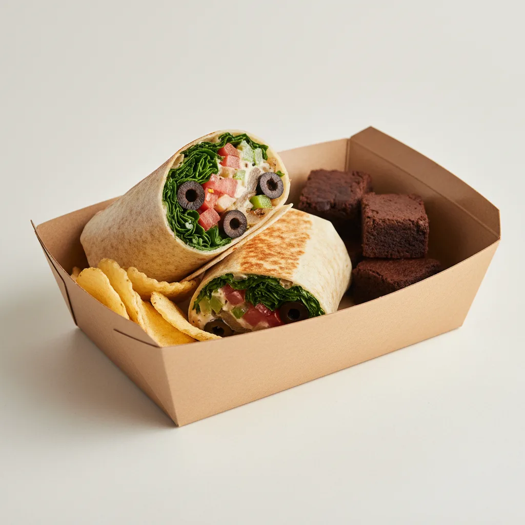 Hot Veggie Wrap Boxed Lunch Hot Veggie Wrap Boxed Lunch