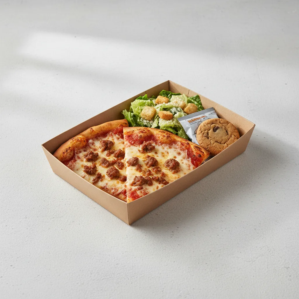 Sausage Pizza Boxed Lunch - Caesar Salad Sausage Pizza Boxed Lunch - Caesar Salad