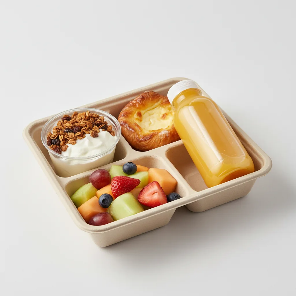 The Breakfast Box — Eli's Granola with Yogurt, Cheese Danish, Orange Juice