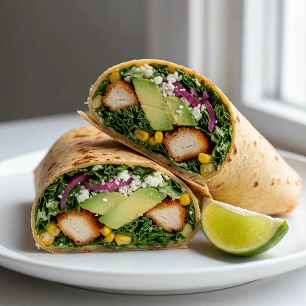 Crispy Chicken Poblano Wrap