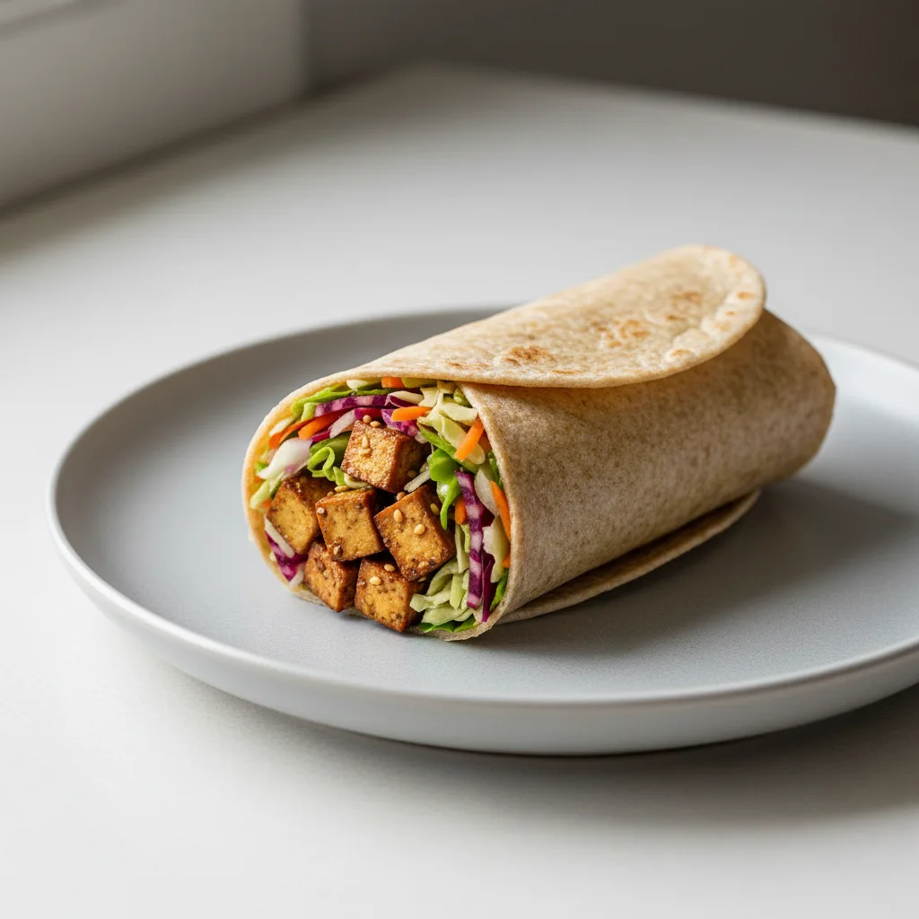 Tokyo Supergreens with Organic Sesame Tofu Wrap