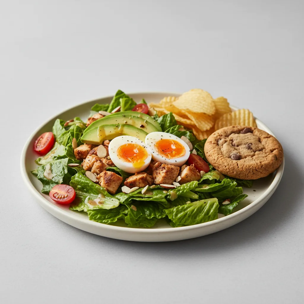 California Cobb Salad with Chips and Cookie