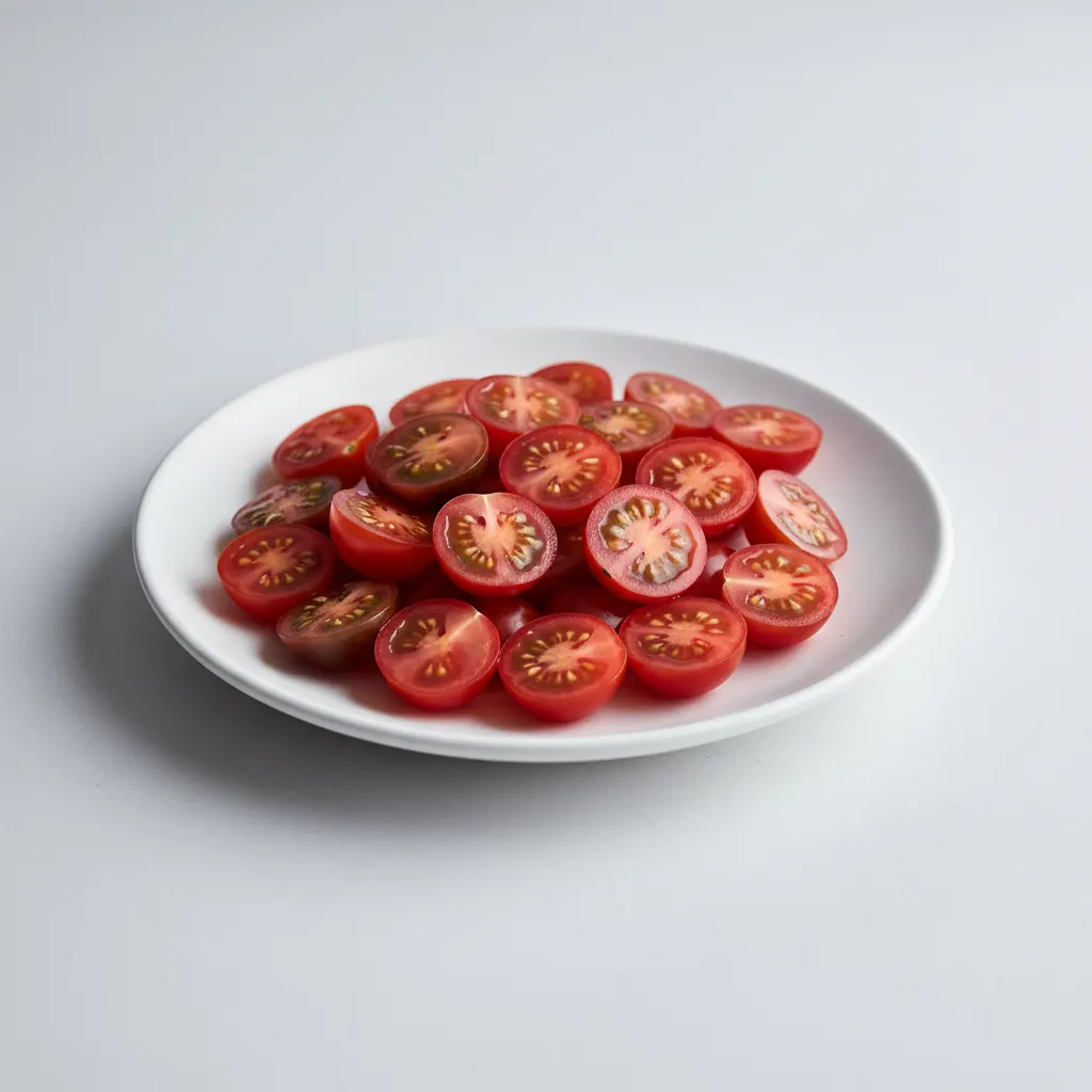 Sliced Grape Tomatoes Sliced Grape Tomatoes