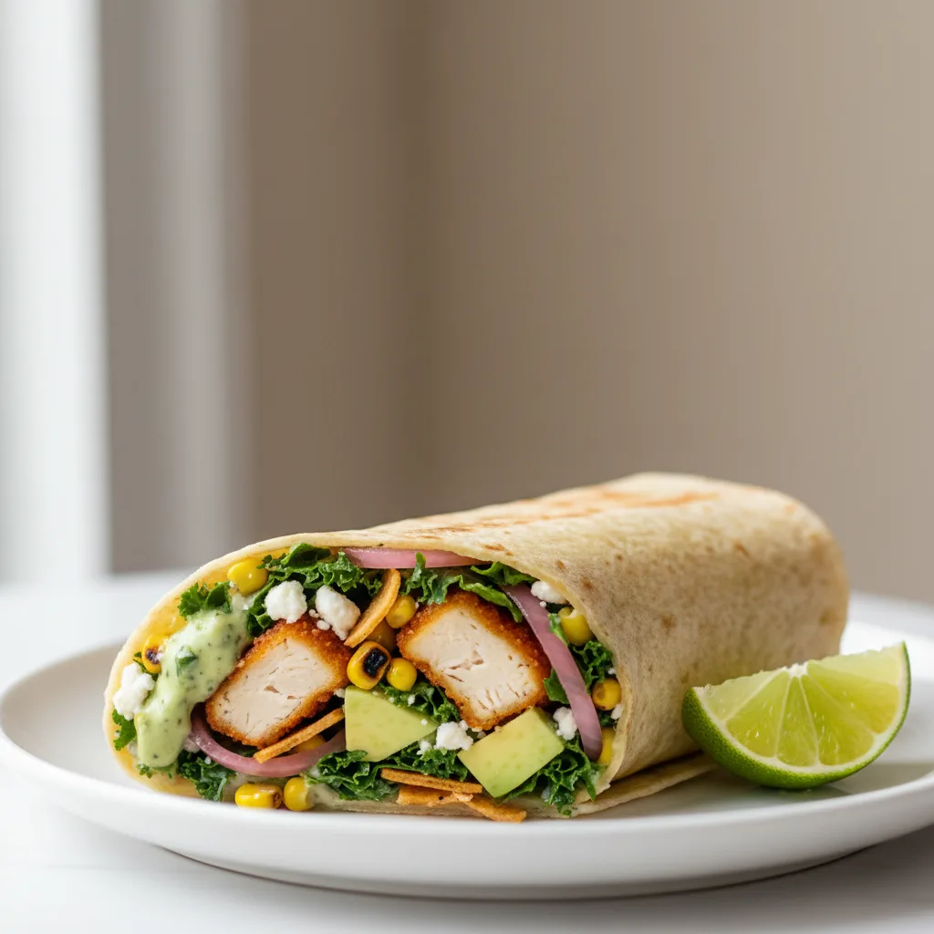 Crispy Chicken Poblano Wrap Crispy Chicken Poblano Wrap