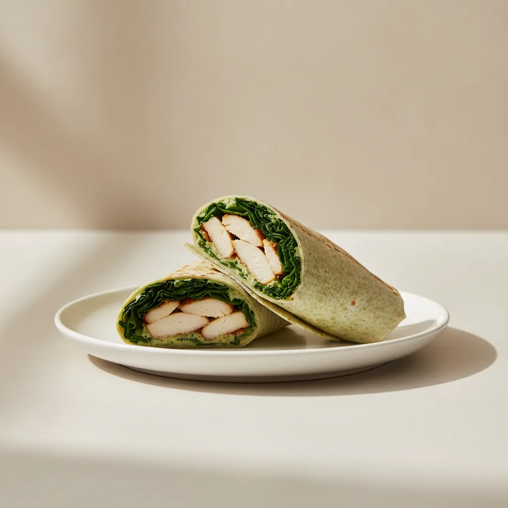 Tokyo Supergreens with Oven Roasted Chicken Wrap Tokyo Supergreens with Oven Roasted Chicken Wrap