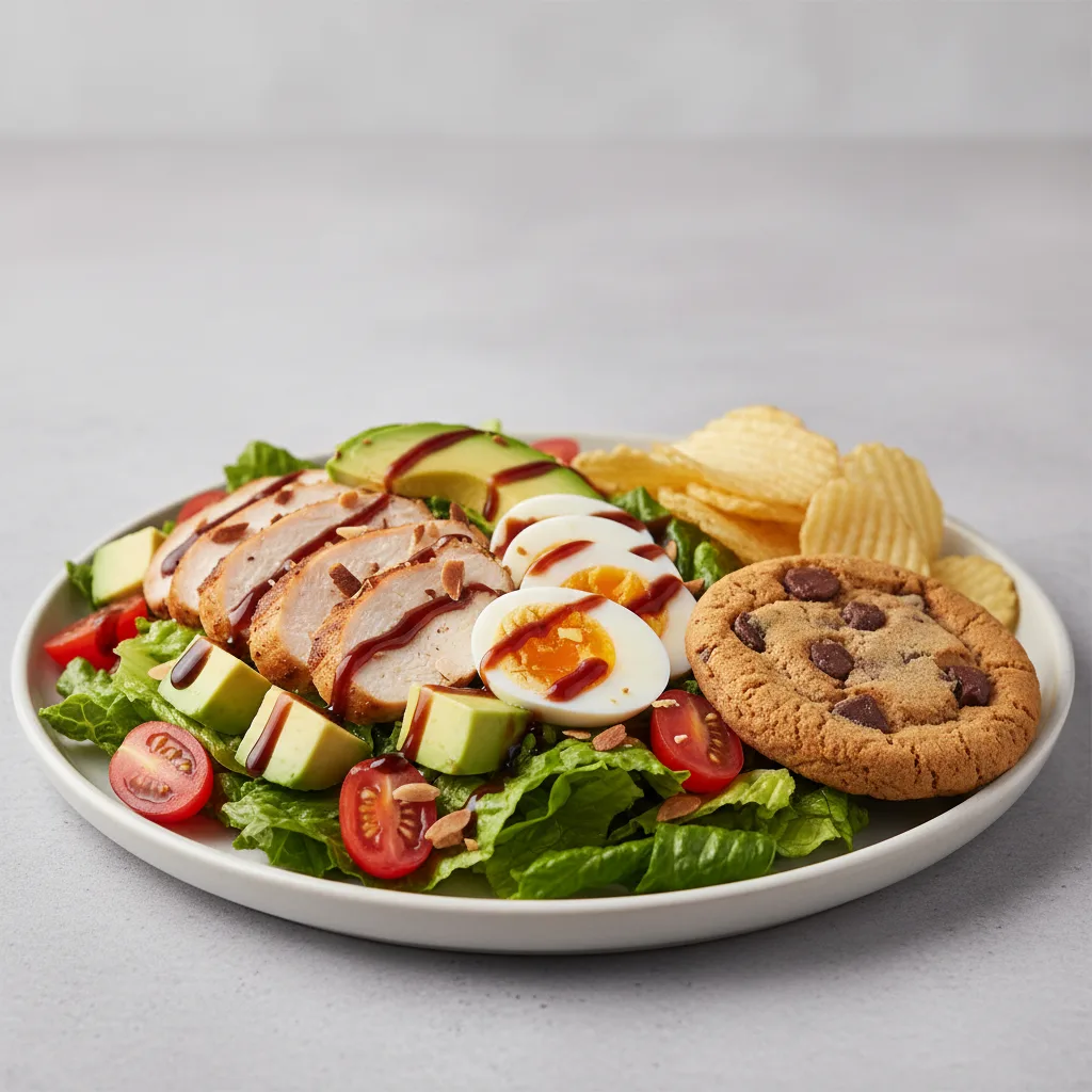 California Cobb Salad with Chips and Cookie California Cobb Salad with Chips and Cookie