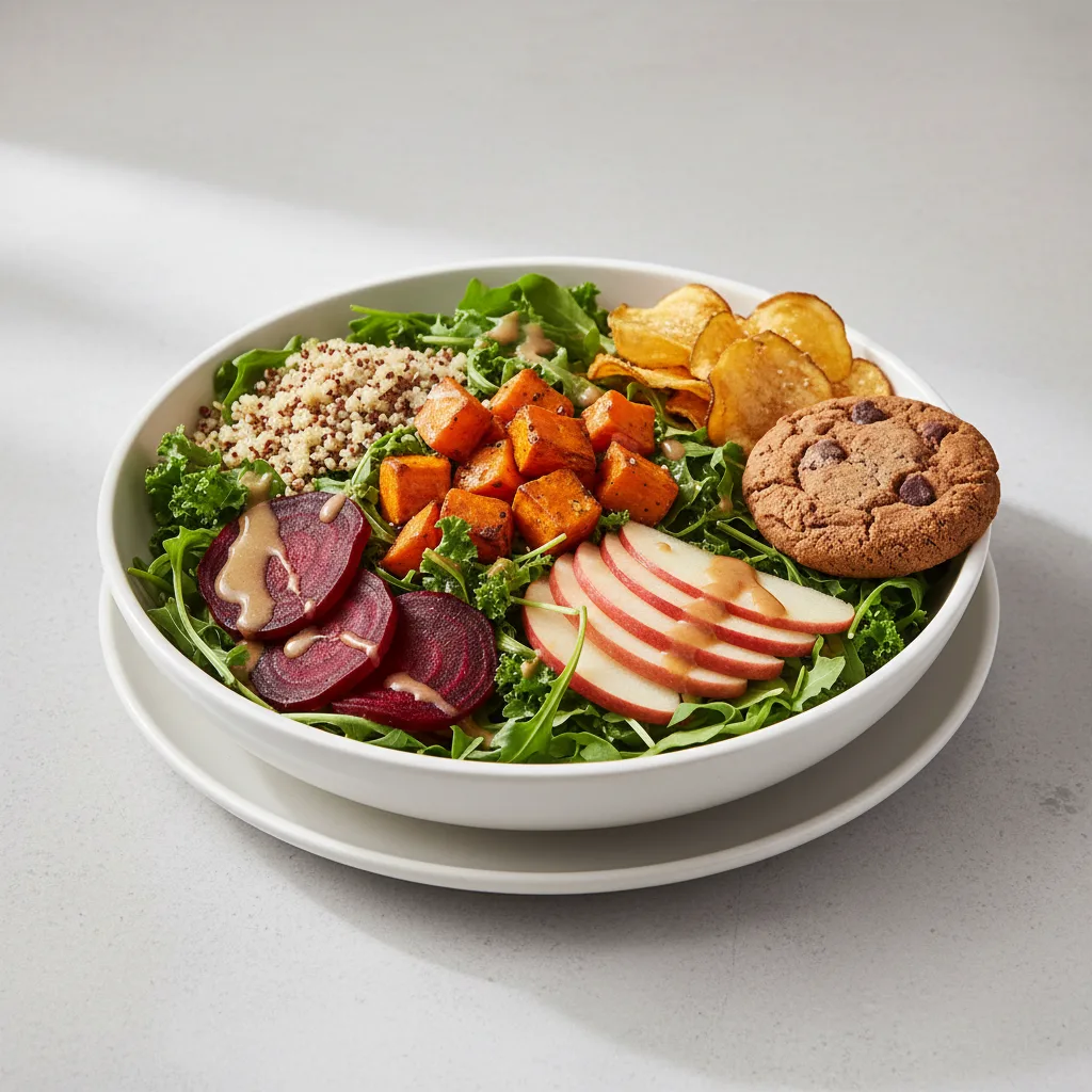 Earth Bowl Salad with Chips and Cookie Earth Bowl Salad with Chips and Cookie