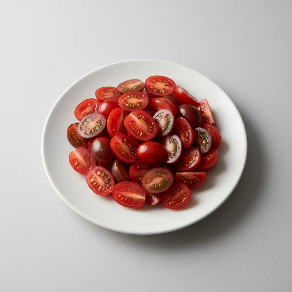 Sliced Grape Tomatoes Sliced Grape Tomatoes