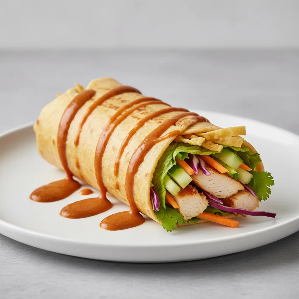 Thai Chicken Crunch Wrap Thai Chicken Crunch Wrap