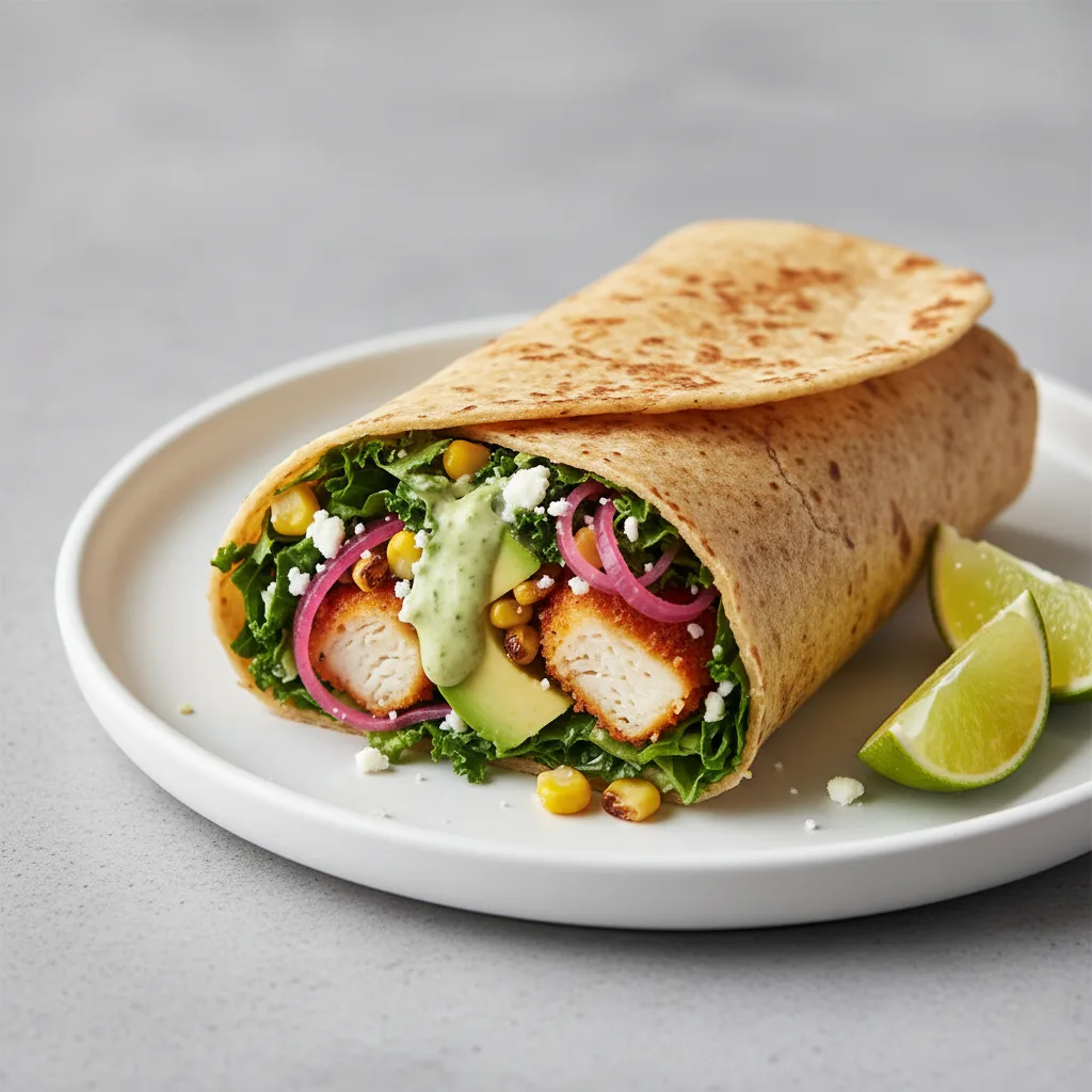 Crispy Chicken Poblano Wrap Crispy Chicken Poblano Wrap