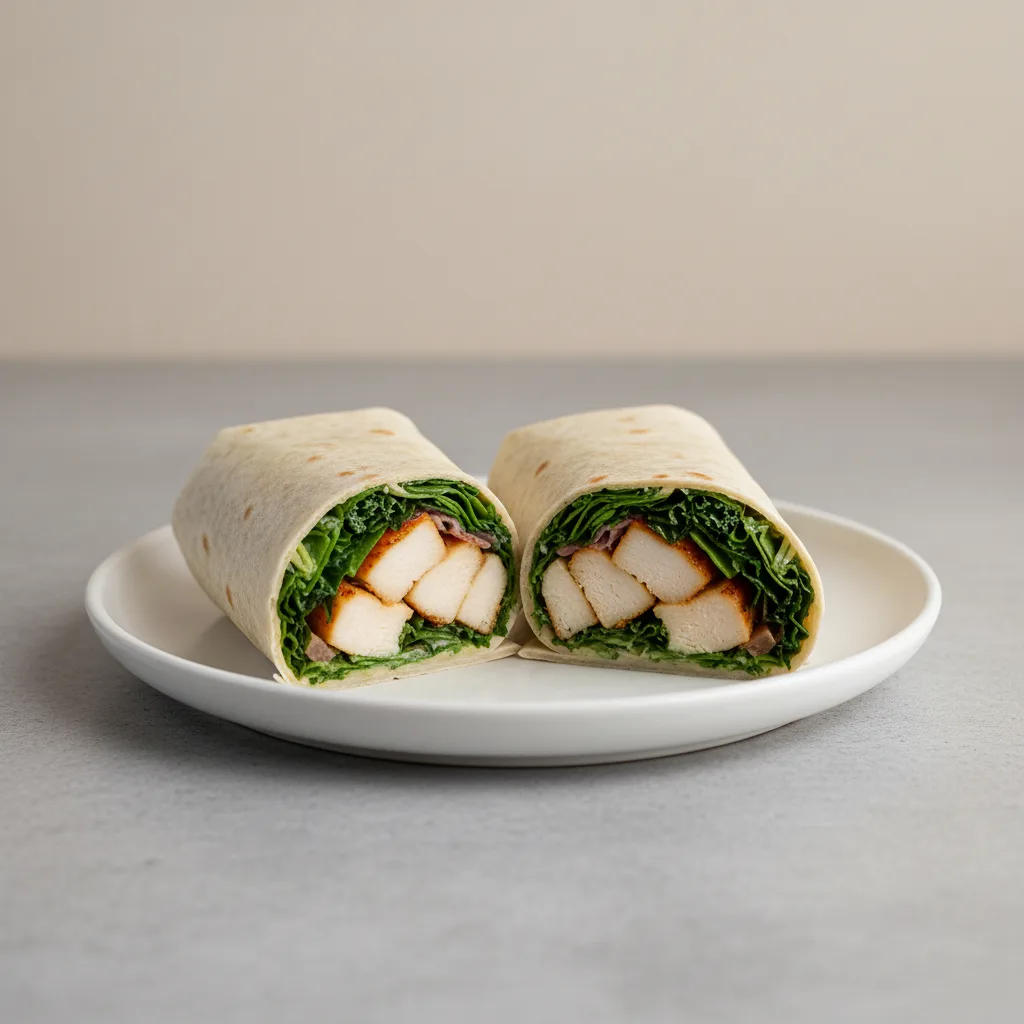 Tokyo Supergreens with Oven Roasted Chicken Wrap Tokyo Supergreens with Oven Roasted Chicken Wrap