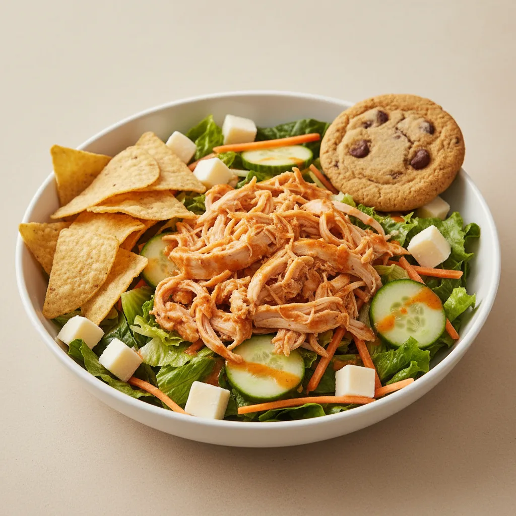 Buffalo Chicken Salad with Chips and Cookie Buffalo Chicken Salad with Chips and Cookie