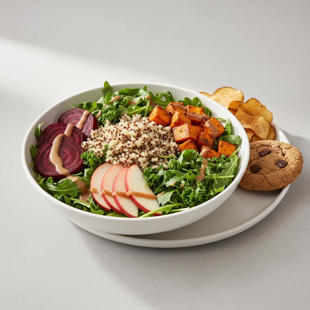 Earth Bowl Salad with Chips and Cookie Earth Bowl Salad with Chips and Cookie