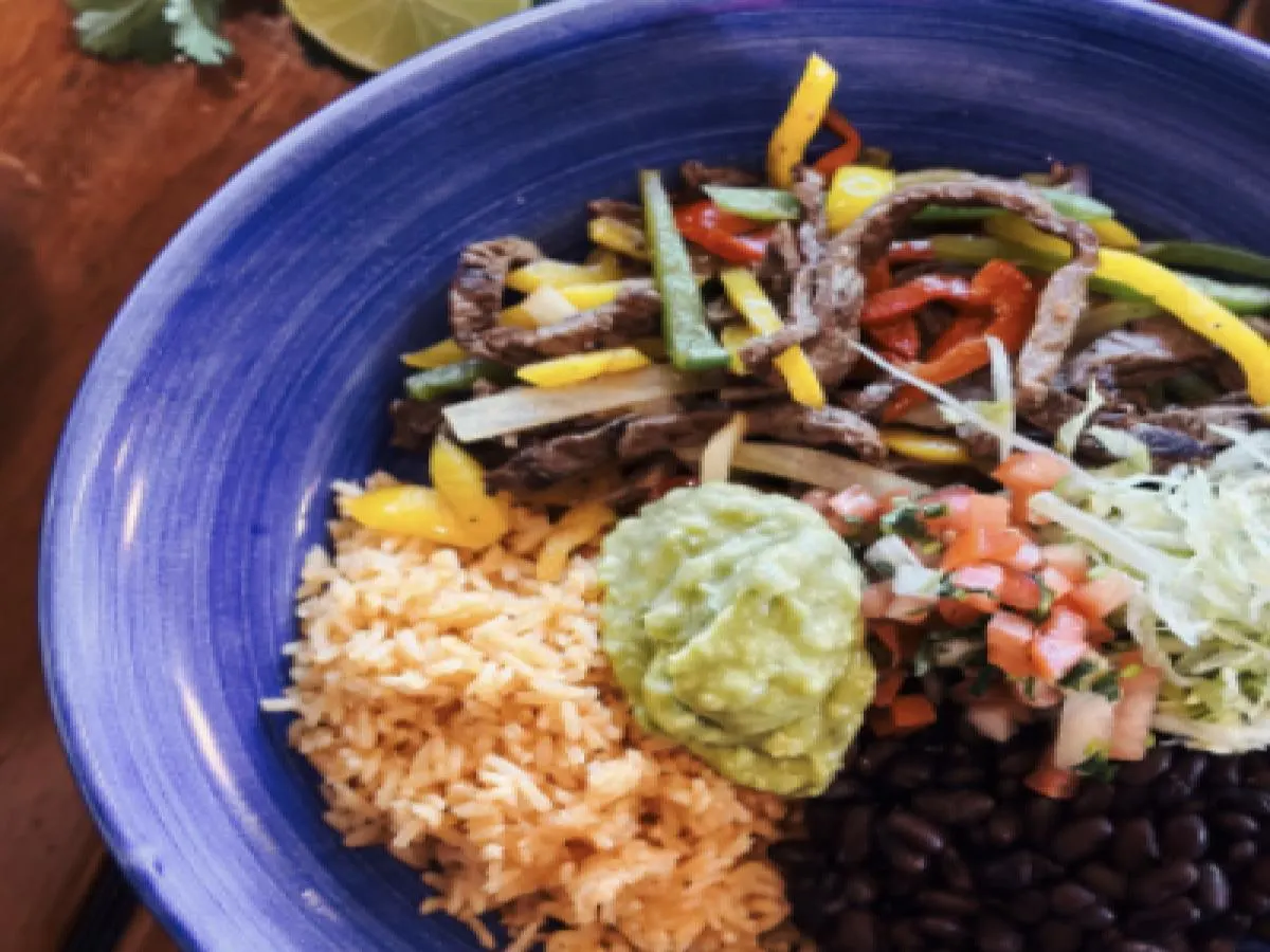 Steak Fajitas with Flour Tortilla