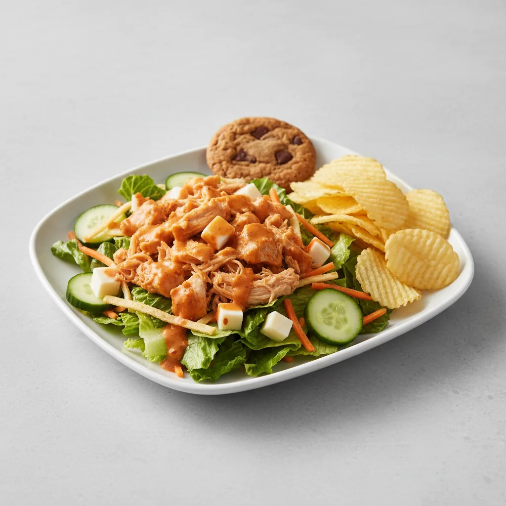 Buffalo Chicken Salad with Chips and Cookie Buffalo Chicken Salad with Chips and Cookie