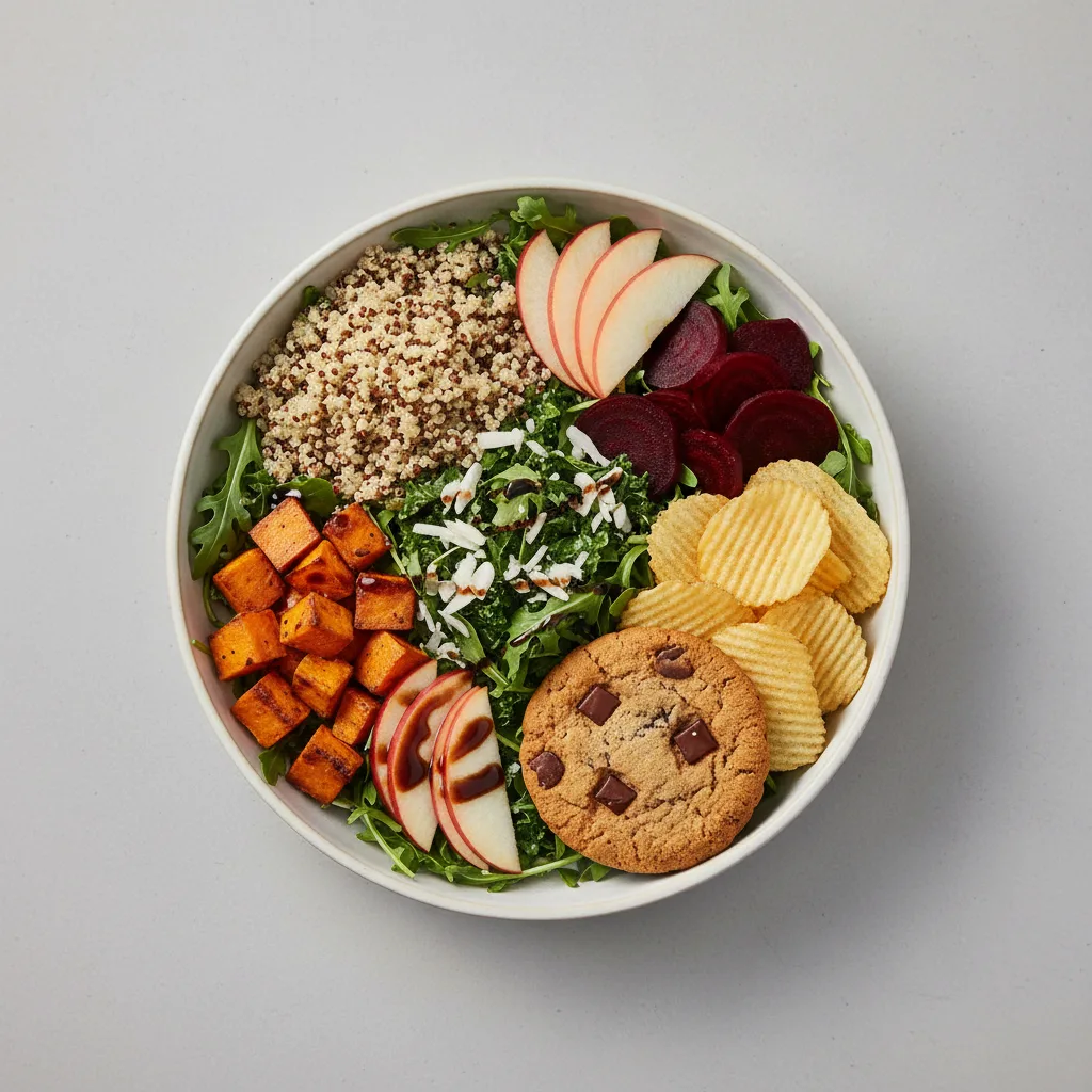 Earth Bowl Salad with Chips and Cookie Earth Bowl Salad with Chips and Cookie