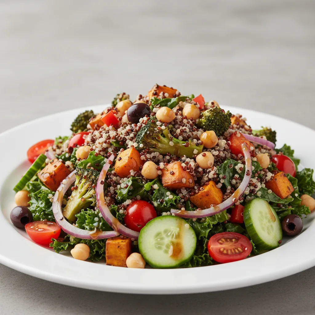 Roasted Veggie Quinoa and Kale Salad Roasted Veggie Quinoa and Kale Salad