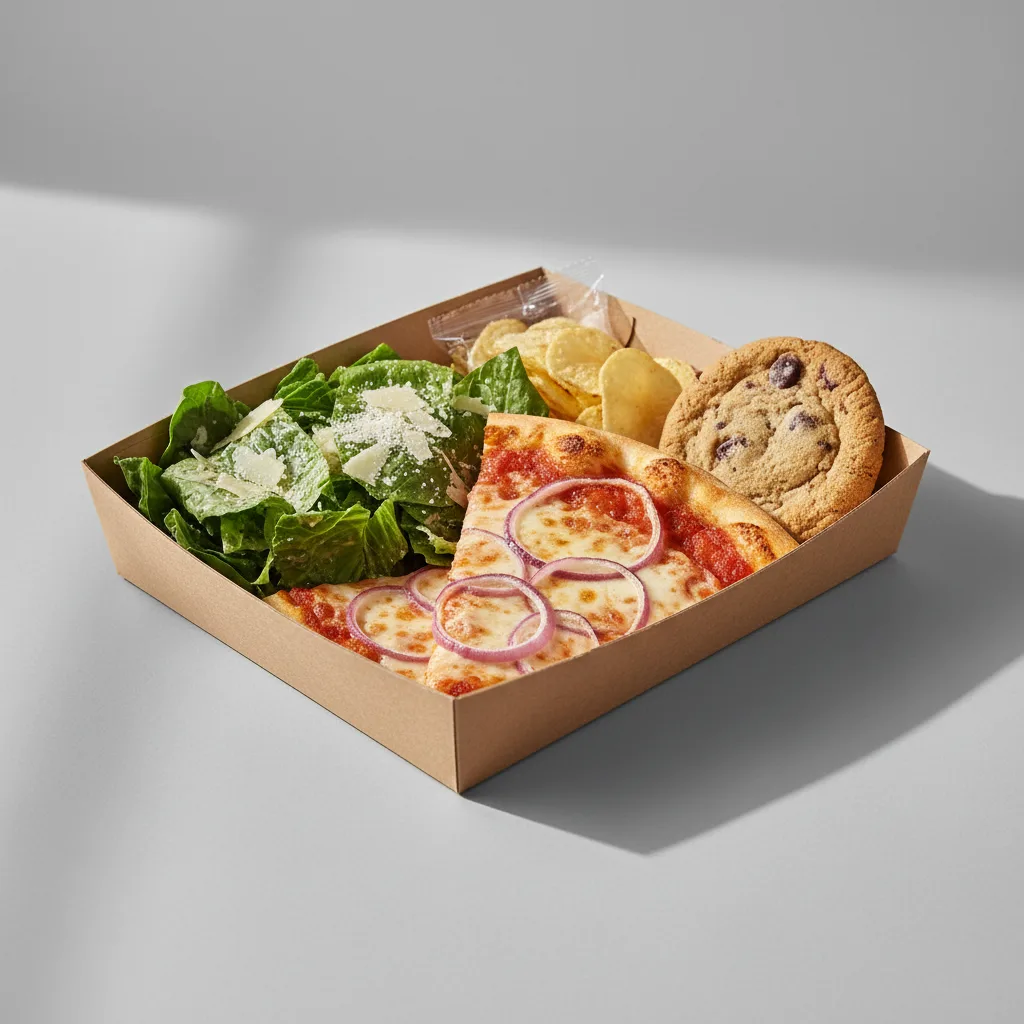 Red Onions Pizza Boxed Lunch - Caesar Salad Red Onions Pizza Boxed Lunch - Caesar Salad